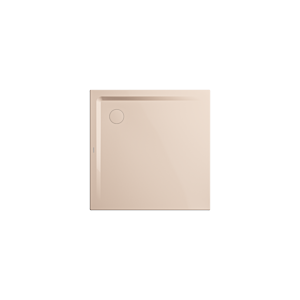 Kaldewei Receveur de douche Superplan 383148040030 80x80x2,5cm, avec support, beige bahama