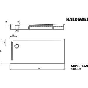 Kaldewei Superplan xxl Duschwanne 384648040001 80x170x4cm, mit Styroporträger, weiß