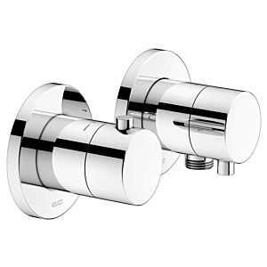 Keuco Edition 400 shower thermostat 51553011121 chrome, for 2 consumers, including wall connection elbow