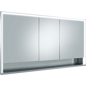 Keuco Royal Lumos mirror cabinet 14316171304 1400 x 735 x 165 mm, wall installation, silver anodized, mirror heating, 3 short doors