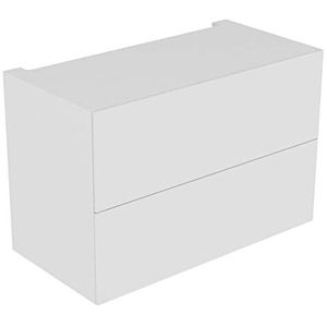 Keuco Edition 11 module base cabinet 31316570000 105 x 70 x 53.5 cm, silk matt lacquer, black glass