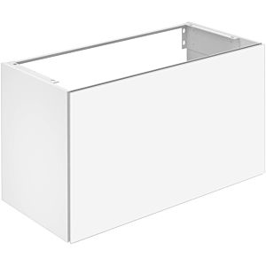 Keuco X-Line Waschtisch-Unterschrank 33172300000 Dekor weiß matt, Glas weiß klar, 100x60,5x49cm
