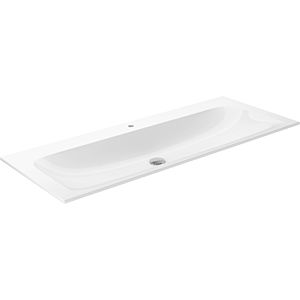Keuco X-Line Bathroom ceramics -basin 33180311201 120.5x49.3cm, with tap hole and Clou overflow system, white