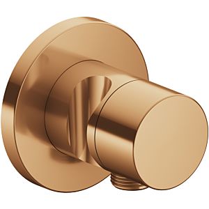 Keuco IXMO Pure 2-way diverter 59556030201 flush-mounted installation, round, hose connection and shower holder, brushed bronze