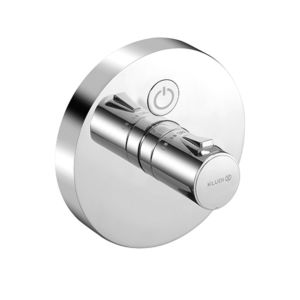 Kludi Push set 389020538 concealed thermostatic shower mixer, round, chrome