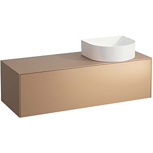 LAUFEN Sonar drawer unit / sideboard H4054230340411 117.5x34x45.5cm, cut-out on the right, copper