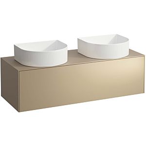 LAUFEN Sonar drawer unit / sideboard H4054240340401 117.5x34x45.5cm, cut-out left / right, gold