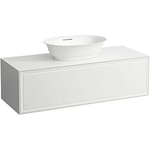LAUFEN The new classic drawer unit / sideboard H4060210856311 117.5x34.5x45.5cm, 2000 drawer, washstand cut-out in the middle, glossy white