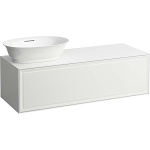 LAUFEN Le nouveau meuble à tiroirs / buffet H4060810851701 117,5x34,5x45,5cm, 2000 , découpe lavabo à gauche, blanc mat