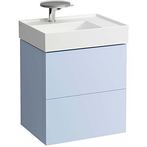 LAUFEN Kartell H4075580336451 58x60x45cm, 2 drawers, gray-blue