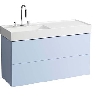 LAUFEN Kartell H4076480336451 118x60x45cm, 2 drawers, gray-blue