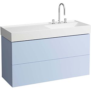 LAUFEN Kartell H4076490336451 118x60x45cm, 2 drawers, gray-blue