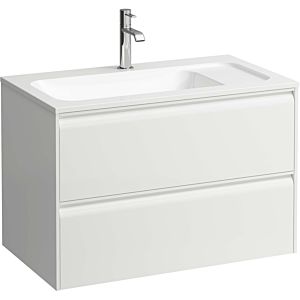Laufen Meda meuble sous-vasque H4216820112601 77,2x50,4x44,2cm, 2 tiroirs, blanc mat