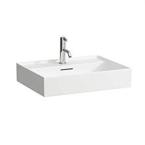 LAUFEN Kartell lavabo H8103330001041 , 60x46cm, blanc , avec trop-plein et trou pour robinet, céramique saphir