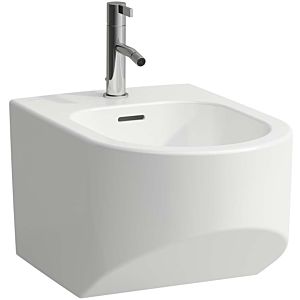 LAUFEN Sonar Wand-Bidet H8303410003021 37x53cm, Hahnloch, ohne seitliches Loch für Wasseranschluss, weiß