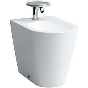 LAUFEN Kartell stand- Bidet 8323310003021 white, 37x54.5cm, 2000 tap hole, with waste and overflow valve