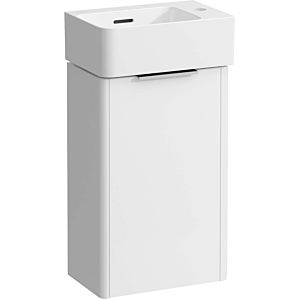 LAUFEN BASE für INO Waschtischunterschrank H4030521102611 199x324cm, 1 Tür, Griffleiste Aluminium eloxiert, weiß glänzend
