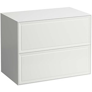 LAUFEN The new classic drawer unit / sideboard H4060160851701 77.5x60x45.5cm, 2 drawers, sideboard without cut-out, matt white