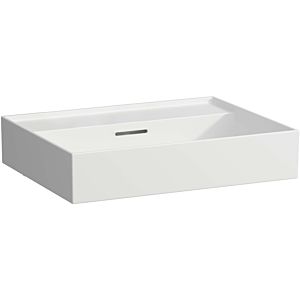 LAUFEN Kartell lavabo H8103337571091 , 60x46cm blanc mat, trop - plein, sans trou de coulée, le saphir céramique