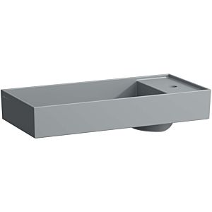 LAUFEN Kartell washbasin bowl H8123327581121 75x35cm, with tap bank, without overflow, without tap hole, matt graphite