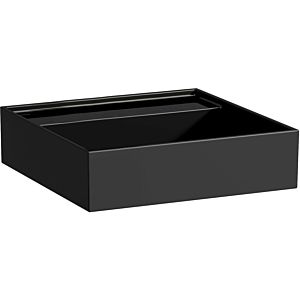 LAUFEN Kartell Cloakroom basin 8153310201121, 46x46cm, black, without tap hole, sapphire ceramic