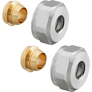 Oventrop Ofix CEP compression fitting 1016861 12mm, 2-way, nickel-plated brass, for copper pipes
