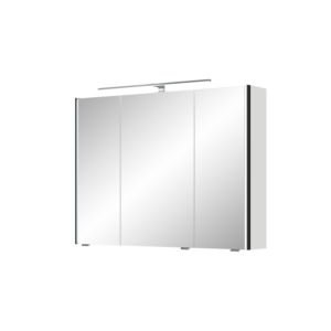 Armoire à miroir Pelipal Série 7045 SEEA02493G126AU LED plus éclairage supérieur, trois portes, chromé , 70 cm