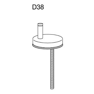 Pressalit Universal - Flex charnière D38999 Inox , pour WC siège Pressalit 3, l&#39; assemblage ci - dessus à partir de