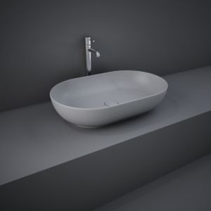 RAK Feeling countertop basin FEECT5500503A, oval, 55x35cm, matt grey