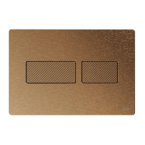 TECEsolid toilet flush plate 9240435 brushed bronze with diamond structure