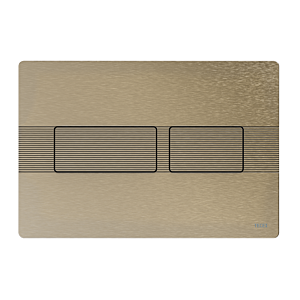 TECEsolid toilet flush plate 9240437 brushed nickel with line structure