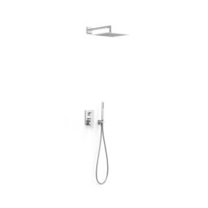 Tres Project-tres shower fitting set 21128004 concealed, head shower + bath shower, chrome