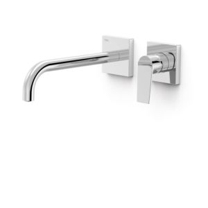 Tres Project-tres Finish set for washbasin wall fitting 21130022 concealed, 240mm spout, chrome