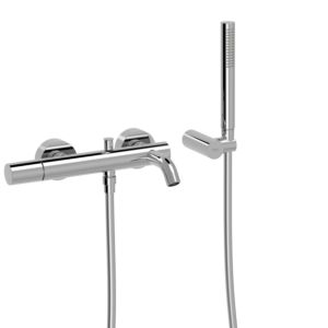 Tres Study bath mixer 26117001 surface-mounted, with bath-shower set, chrome