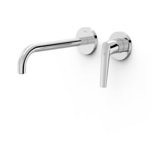 Tres Fuji finish set for washbasin wall fitting 28130022 concealed, 237mm spout, chrome