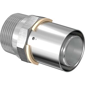 Uponor S-Press Press adapter nipple 1046901 40 mm x R 1 1/4 MT, tin-plated brass