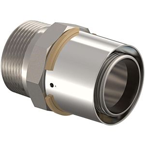 Uponor S-Press Press adapter nipple 1046905 50 mm x R 1 1/2 MT, tin-plated brass