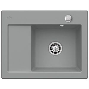 Villeroy &amp; Boch Subway built-in sink 331302SL right, with drain fitting and eccentric actuation, Stone
