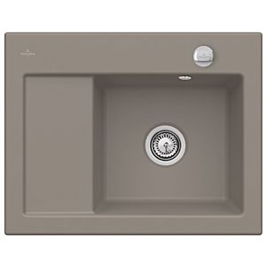 Villeroy &amp; Boch Subway built-in sink 331302TR right, with drain fitting and eccentric actuation, Timber