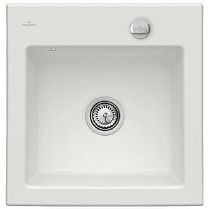 Villeroy &amp; Boch Subway built-in sink 331502SM with drain fitting and eccentric actuation, Steam