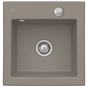 Villeroy &amp; Boch Subway built-in sink 331502TR with drain fitting and eccentric operation, Timber