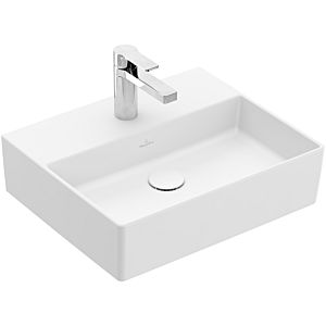 Villeroy &amp; Boch Memento 2.0 lavabo 4A2251RW 50 x 42 cm, Stone White C-plus, avec trou pour robinetterie, sans trop-plein
