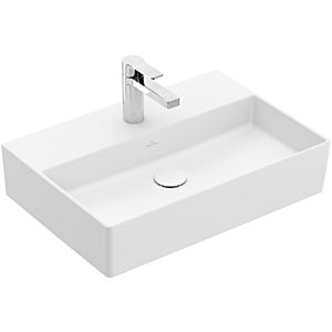 Villeroy &amp; Boch Memento 2.0 lavabo 4A2261RW 60 x 42 cm, Stone White C-plus, avec trou pour robinetterie, sans trop-plein