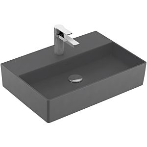 Villeroy &amp; Boch Memento 2.0 lavabo 4A226LI4 60 x 42 cm, Graphite C-plus, avec trou pour robinetterie, sans trop-plein