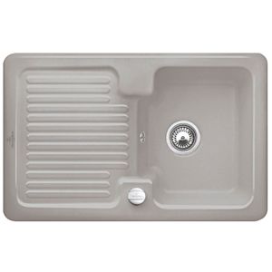 Villeroy &amp; Boch Condor built-in sink 674502KD with drain fitting and eccentric operation, Fossil
