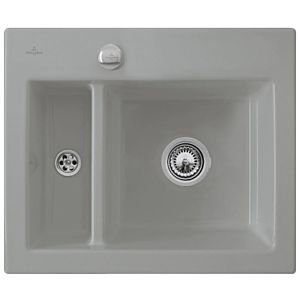 Villeroy &amp; Boch Subway built-in sink 678002KD with drain fitting and eccentric operation, Fossil