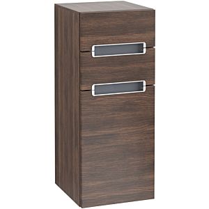 Villeroy und Boch Subway 2.0 Seitenschrank A7120RVH 35,6x85,7cm, links, Griff silbermatt, silbergrau, arizona oak