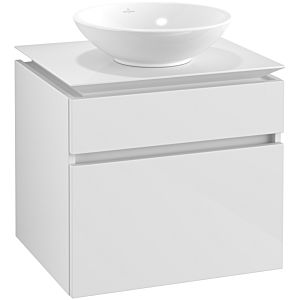 Villeroy & Boch Legato Waschtischunterschrank B56800DH 60x55x50cm, Glossy White