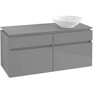 Villeroy & Boch Legato Waschtischunterschrank B58200FP 120x55x50cm, Glossy Grey