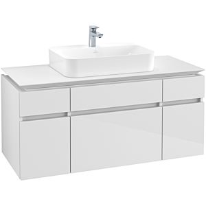 Villeroy & Boch Legato Waschtischunterschrank B75800DH 120x55x50cm, Glossy White